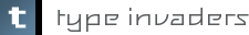 type invaders logo